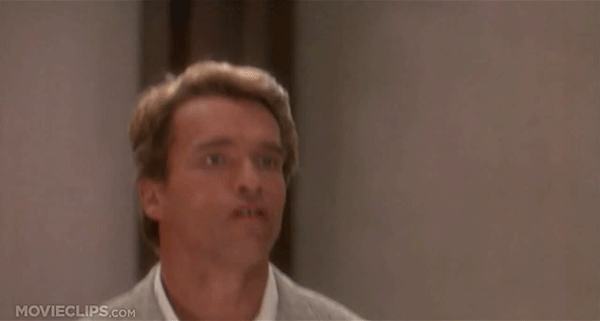 Pijn Gifs Filmsterren Arnold schwarzenegger au neus total recall Booger kwetsen 
