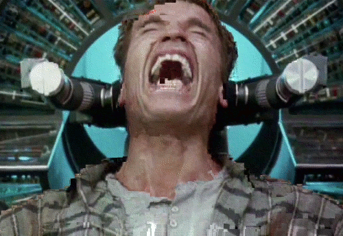 Gifs Filmsterren Arnold schwarzenegger total recall hij liegt 