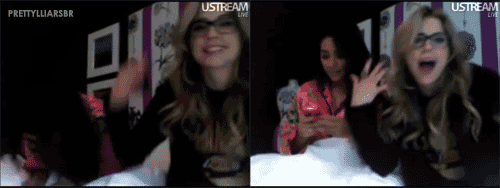 Gifs Filmsterren Ashley benson Ashley Benson s mijn koningin Keek PLL achter de schermen 