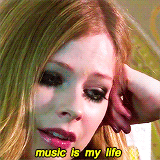 Avril Lavigne GIF. Artiesten Avril lavigne Gifs Niemand is thuis 