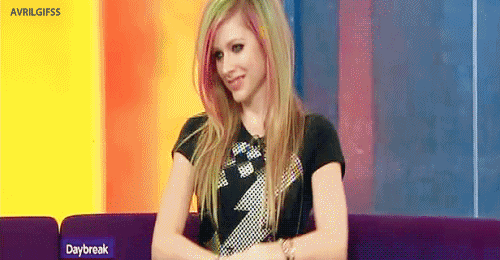 Artiesten Avril lavigne Smile Gifs 