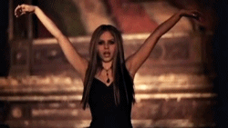 Avril Lavigne GIF. Artiesten Avril lavigne Gifs Opgewonden Duimen omhoog Grote glimlach 