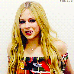 Avril Lavigne GIF. Artiesten Avril lavigne Gifs Niemand is thuis 