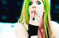 Avril Lavigne GIF. Artiesten Avril lavigne Bril Gifs Blond Canadees 