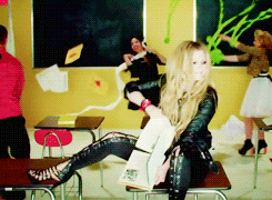 Avril Lavigne GIF. Artiesten Avril lavigne Gifs Niemand is thuis 