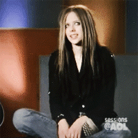 Avril Lavigne GIF. Artiesten Avril lavigne Gifs Opgewonden Schaatsermeisje 