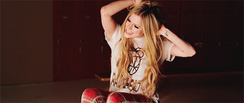 Artiesten Avril lavigne Gifs black star 