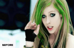 Avril Lavigne GIF. Artiesten Avril lavigne Zanger Gifs Zwart en wit Avril Lavigne 