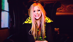Avril Lavigne GIF. Artiesten Avril lavigne Gifs Opgewonden 