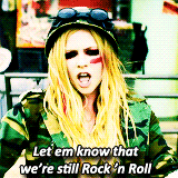 Avril Lavigne GIF. Artiesten Avril lavigne Bril Gifs Blond Canadees 