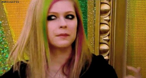 Artiesten Avril lavigne Gifs black star 