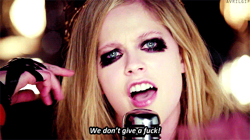 Artiesten Avril lavigne Gifs opgewonden duimen omhoog grote glimlach 