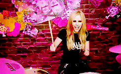 Avril Lavigne GIF. Artiesten Avril lavigne Gifs Opgewonden Schaatsermeisje 