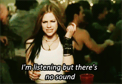 Artiesten Avril lavigne Gifs zwart en wit 