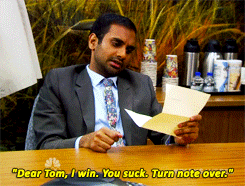 Aziz Ansari GIF. Gifs Filmsterren Aziz ansari Ja Parken rec Tom haverford 