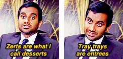 Chris Pratt GIF. Beroemdheden Gifs Filmsterren Aziz ansari Chris pratt Parks and recreation 
