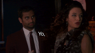 Gifs Filmsterren Aziz ansari komedie fotoset swag 