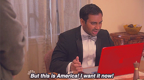 Amerika Tv Gifs Filmsterren Aziz ansari parks and recreation tom Haverford 