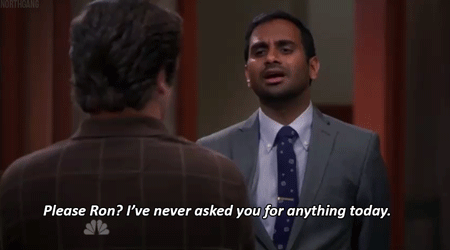Gifs Filmsterren Aziz ansari komedie haten 