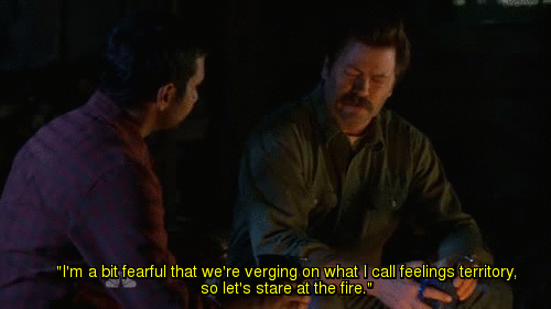 Gifs Filmsterren Aziz ansari Nick offerman parken en rec parks and recreation 