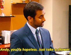 Aziz Ansari GIF. Tv Gifs Filmsterren Aziz ansari Chris pratt Parks and recreation 