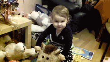 Baby Gifs vrolijkheid Brittany Pierce 