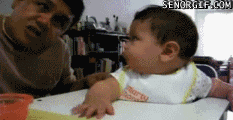 Baby GIF. Baby Geld Gifs Zwart en wit Idgaf 