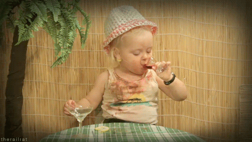 Baby Gifs geschokt verbaasd tunnel 