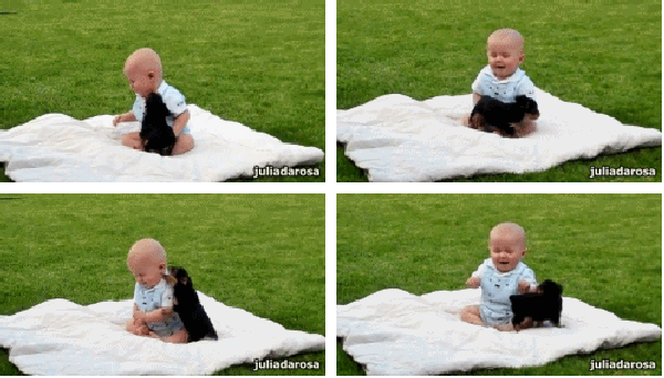 Dieren Baby Kat Gifs likken lachend proeverij 