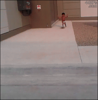 Baby Skateboarden Gifs skateboard 