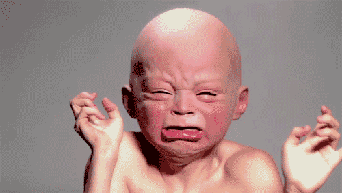 Huilen Baby Gifs eng maskeren 