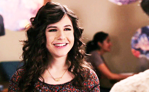 Dieren Baby Gifs Filmsterren Zooey deschanel  teef omgaan nieuw meisje Jess Lizzy Caplan nemen dat 