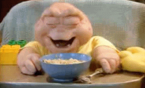 Baby GIF. Dieren Liefde Schattig Baby Gifs Hond Likken 