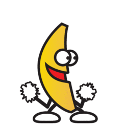 Banaan GIF. Eten en drinken Banaan Gifs Praat 