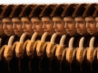 Eten en drinken Banaan Gifs 