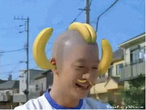Banaan GIF. Eten en drinken Banaan Gifs Vreemd 