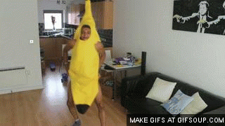 Eten en drinken Banaan Gifs 