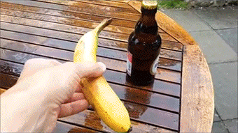 Eten en drinken Banaan Gifs schil 