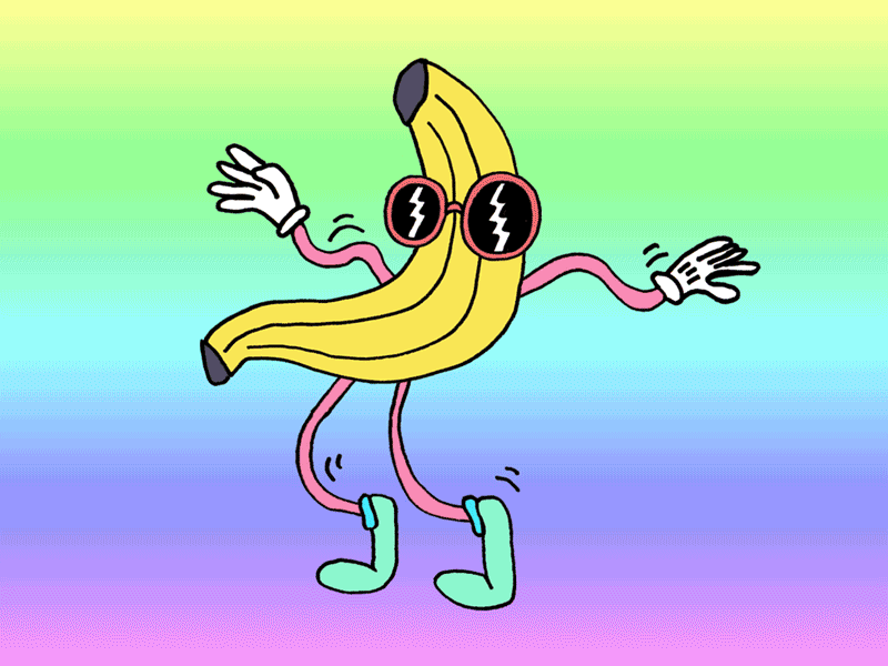 Eten en drinken Banaan Gifs dief 