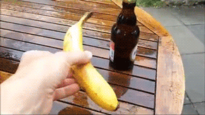Banaan GIF. Eten en drinken Banaan Voedsel Gifs 