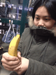 Banaan GIF. Eten en drinken Banaan Gifs Meester 