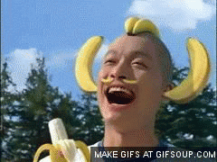 Banaan GIF. Eten en drinken Banaan Gifs Man 