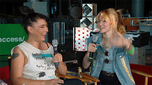 Interview Artiesten Beyonce Gifs lachend Beyonce Knowles 
