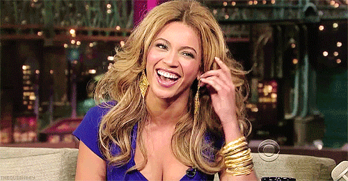 Interview Artiesten Beyonce Gifs lachend Beyonce Knowles 