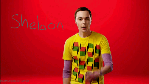 Films en series Tv Gifs Big bang theory sheldon sheldon cooper de horror 