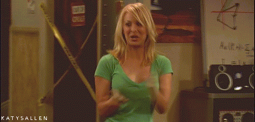 Films en series Gifs Big bang theory gelukkig vieren high five 