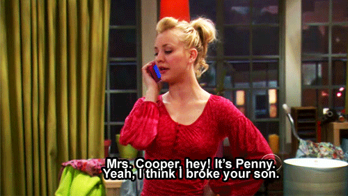 Films en series Gifs Big bang theory hop Kaley Cuoco 