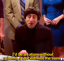 Big Bang Theory GIF. Films en series Gifs Big bang theory Zwart en wit Sheldon 