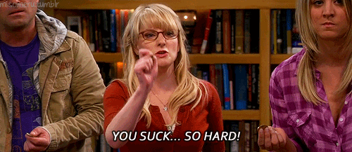 Films en series Gifs Big bang theory reactie eruit te komen 