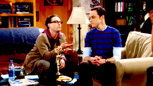 Big Bang Theory GIF. Films en series Gifs Big bang theory Gelukkig Vieren High five 